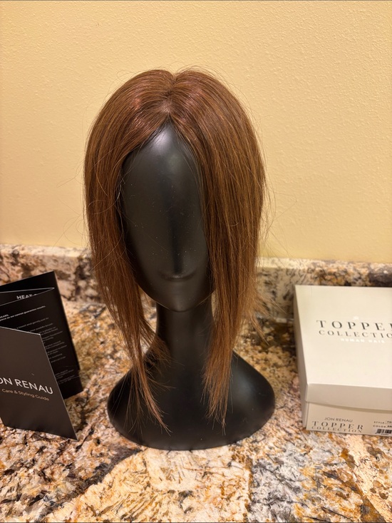 Jon Renau Other - 12” EasiPart Hair Topper, Color 8RN natural warm brown
